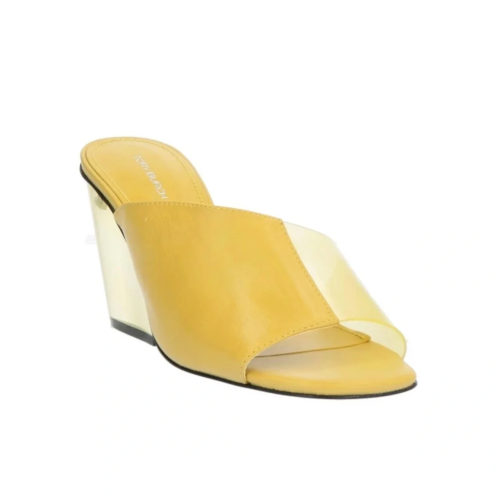 TORY BURCH Leather + PVC Mules